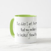 かわいい母最高の親の日のマグのギフトアイディア マグカップ (正面左)