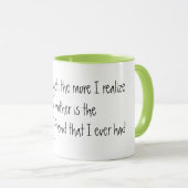 かわいい母最高の親の日のマグのギフトアイディア マグカップ (正面右)