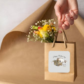 かわいい母猫と子猫カスタムの四角ステッカー スクエアシール