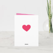 かわいい母親のバレンタインデイゾウ シーズンカード (裏面)