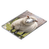 かわいい毛のふわふわした羊 ノートブック (左側)