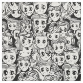 かわいい毛の女の子 ファブリック (見本)