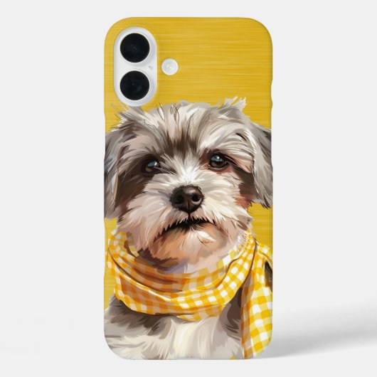 かわいい毛むくじゃらの子犬 Case-Mate iPhoneケース (裏面)