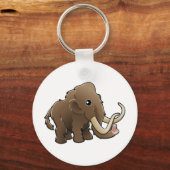 かわいい毛フレンドリーのマンモス キーホルダー (正面)