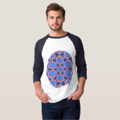 かわいい毛皮の花柄 Tシャツ (正面フル)