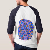 かわいい毛皮の花柄 Tシャツ (裏面)