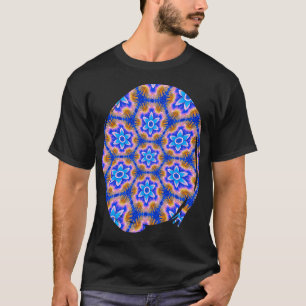 かわいい毛皮の花柄 Tシャツ