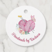 かわいい毛糸ハート編み針 フェイバータグ (正面)