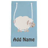 かわいい毛織りの子羊 スモールペーパーバッグ (正面)