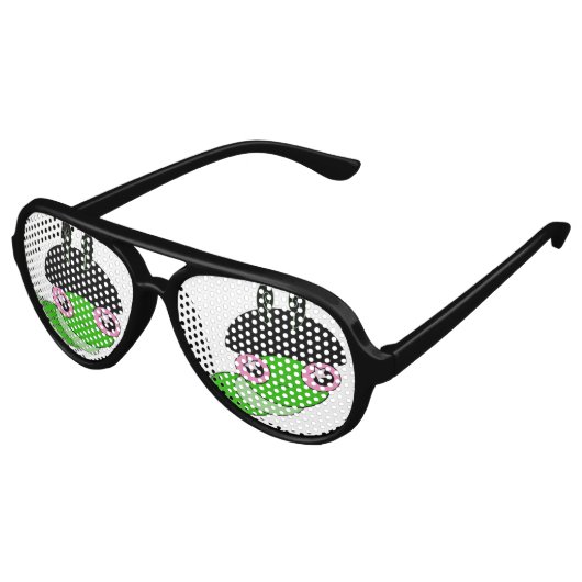 かわいい毛虫 アビエーターサングラス (アングル)