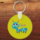 かわいい毛虫 キーホルダー (正面)