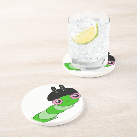 かわいい毛虫 コースター (側面)