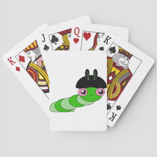 かわいい毛虫 トランプ (裏面)
