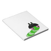 かわいい毛虫 ノートパッド (アングル)