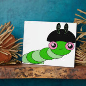 かわいい毛虫 フォトプラーク (側面)