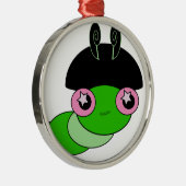 かわいい毛虫 メタルオーナメント (右)