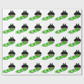 かわいい毛虫 ラッピングペーパー (フラット)