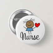 かわいい民族のナースボタン 缶バッジ (正面&裏面)