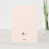 かわいい民族ブライダルウェディングシャワーおめでとう カード (裏面)