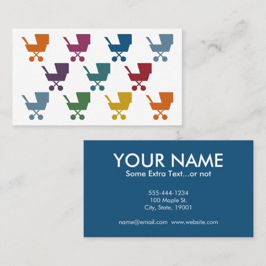 かわいい気に子ナニー 名刺 (正面/裏面)