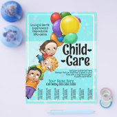 かわいい気に子。日気に。夏の8x10ティアシート チラシ (シングル)