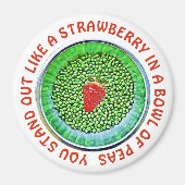 かわいい気のあるそぶりをしたボやる気を起こさせるタン マグネット (正面)