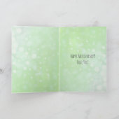 かわいい気のあるそぶりをしたリスのパン | ハッピーアニバーサリー カード (内部)