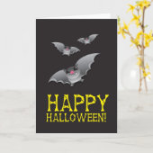 かわいい気の変のハッピーハローウィン カード (黄色い花)