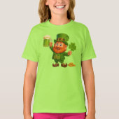 かわいい気まぐれな小人セントパトリックの日  Tシャツ (正面)