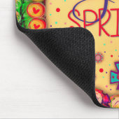 かわいい気まぐれイエス様がインスピレーションを振りかけるカラフル マウスパッド (コーナー)