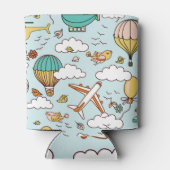 かわいい気球シームレスパターン 缶クーラー (裏面)