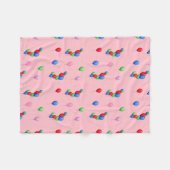 かわいい気球 フリースブランケット (正面(横))