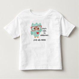 かわいい水のフクロウwガラス! 素晴らしい、ちょうどMiMiを頼んで下さい! トドラーTシャツ