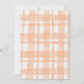 かわいい水の色かぼちゃの子供部屋女の子ベビーシャワー サンキューカード (裏面)