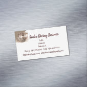 かわいい水の色のオッタースキューバダイビング名刺 マグネット名刺 (インサイチュ)