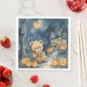 かわいい水の色のハロウィーンクマのためのデコップドパーティー (インサイチュ)