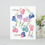 かわいい水の色のハートスクラップブック&ジャーナル切り出し (スタンド正面)