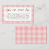 かわいい水の色のファーム動物納屋周囲の庭赤ちゃんシャワー エンクロージャーカード (正面/裏面)