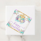 かわいい水の色のフローラヒックと卵のイースター フェイバータグ (インサイチュ)