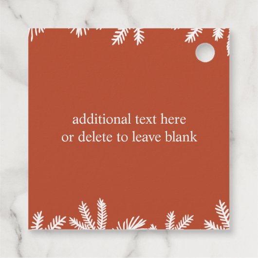 かわいい水の色のベビークマパーティー フェイバータグ (裏面)