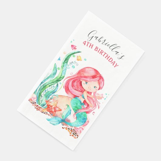 かわいい水の色のマーメイドザシーパップ誕生日 (コーナー)