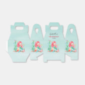 かわいい水の色の人魚の海の下の誕生日Fav フェイバーボックス (折り畳みなし)