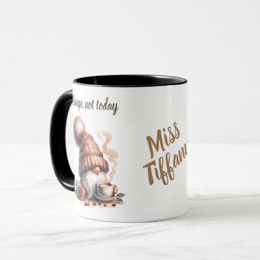 かわいい水の色の格言コーヒーマグ マグカップ (正面左)