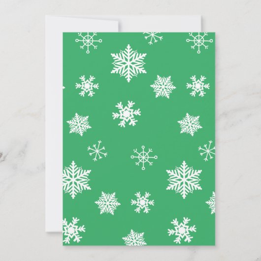 かわいい水の色の格言フェスティバルクリスマスパーティー 招待状 (裏面)