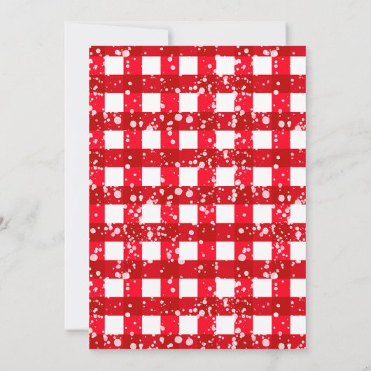 かわいい水の色の格言リトルクリスマスパーティーinv 招待状 (裏面)