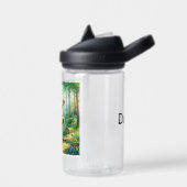 かわいい水の色の漫画ベビーベアーカブ誕生日 ウォーターボトル (左面)