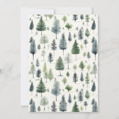 かわいい水の色の雪だるまそれを雪のクリスマス シーズンカード (裏面)