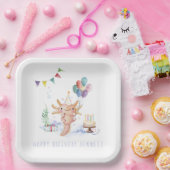 かわいい水の色アクソロット誕生日パーティー ペーパープレート (パーティー)