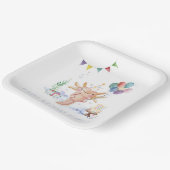 かわいい水の色アクソロット誕生日パーティー ペーパープレート (傾斜あり)