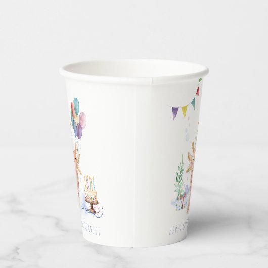 かわいい水の色アクソロット誕生日パーティー 紙コップ (右)